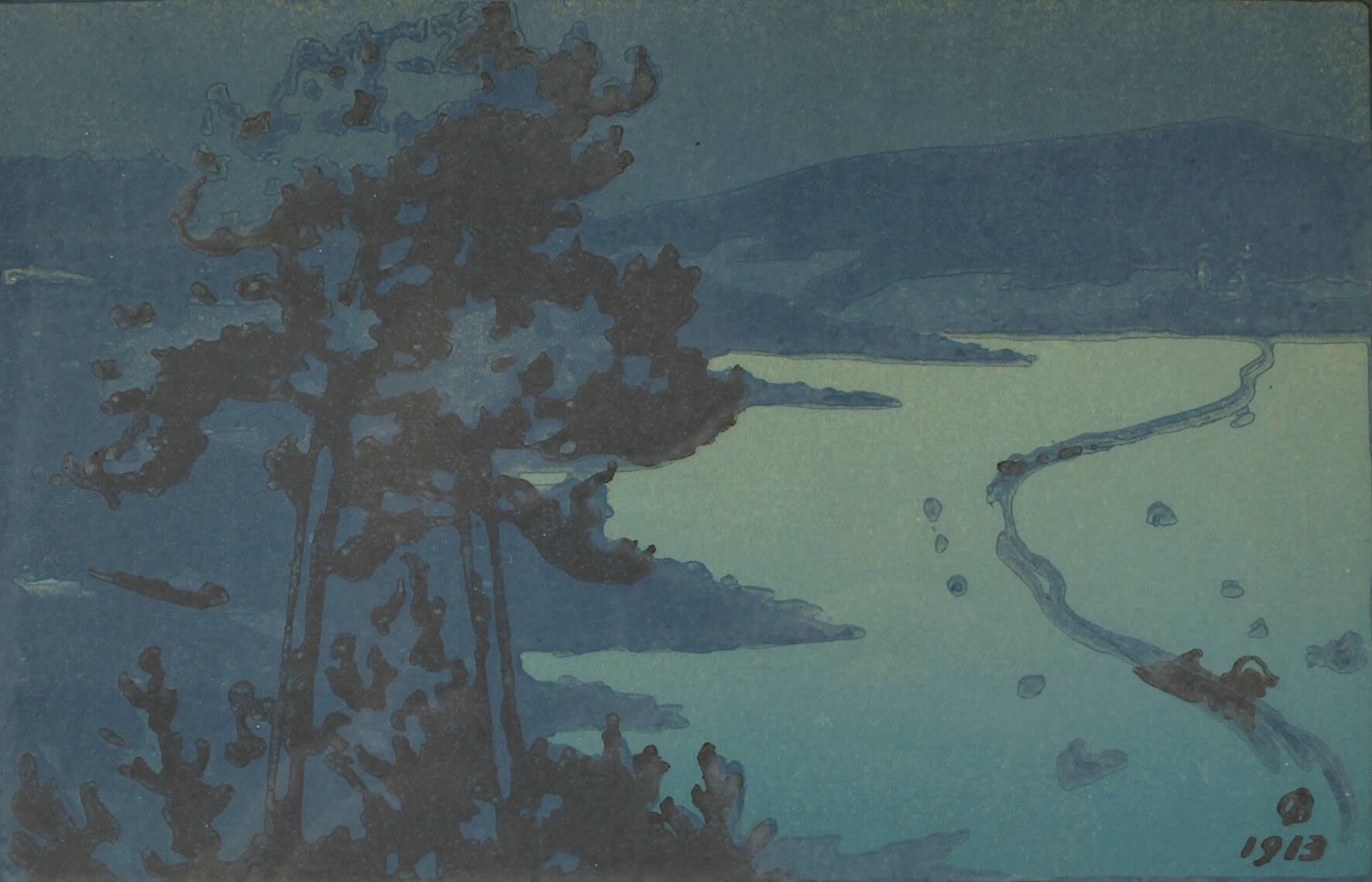 Vadim Dmitrievitch Falileeff, Nachts im Gebirge