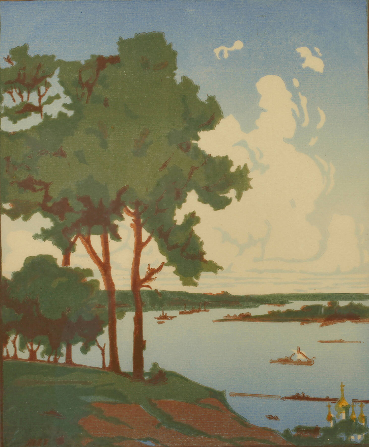 Vadim Dmitrievitch Falileeff, Blick auf einen Fluss