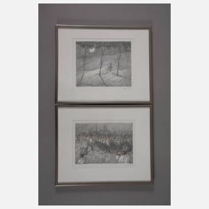 Prof. Paul Flora, Paar Graphiken