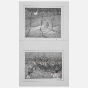 Prof. Paul Flora, Paar Graphiken