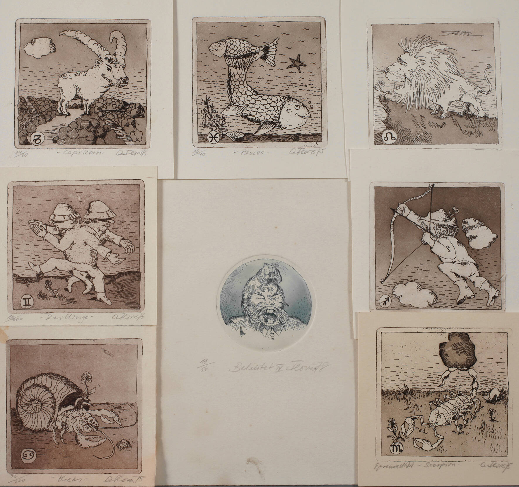 Andreas Floris, Konvolut Radierungen