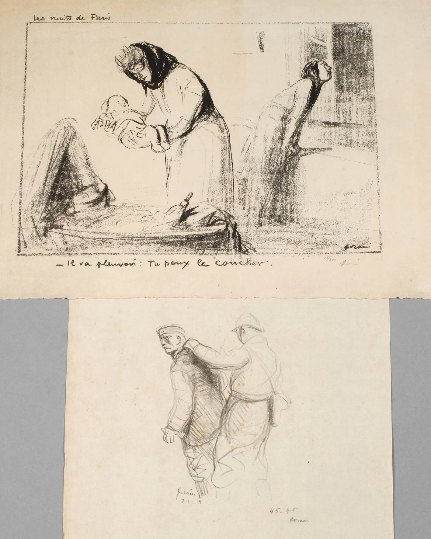 Jean-Louis Forain, Zwei Lithographien