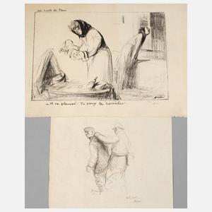 Jean-Louis Forain, Zwei Lithographien