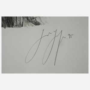 Günter Grass, "Mit seinem Tagundnachtschatten..."