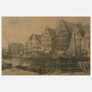 Armand Heins, Hafen an der Leie in Gent