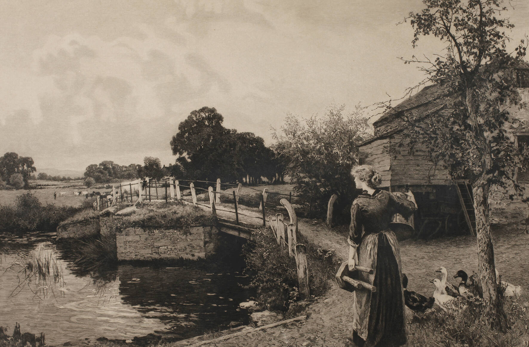 Willie Heydemann, "Milking Time"