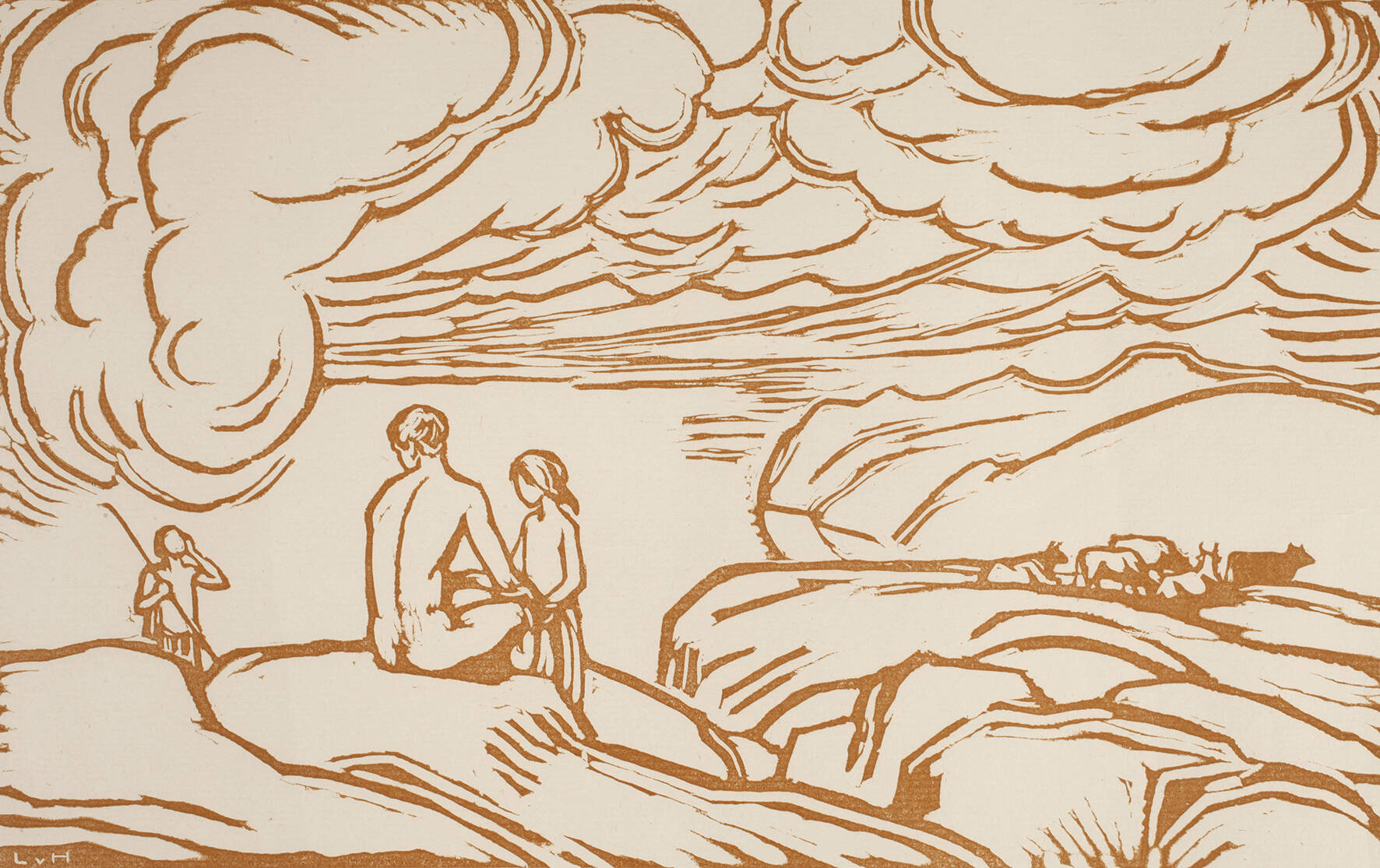 Ludwig von Hofmann, "Hirten"