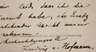 Ludwig von Hofmann, Handschriftliche Postkarte