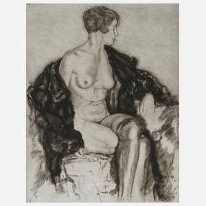 Heinz Hoffmeister, Sitzender weiblicher Akt