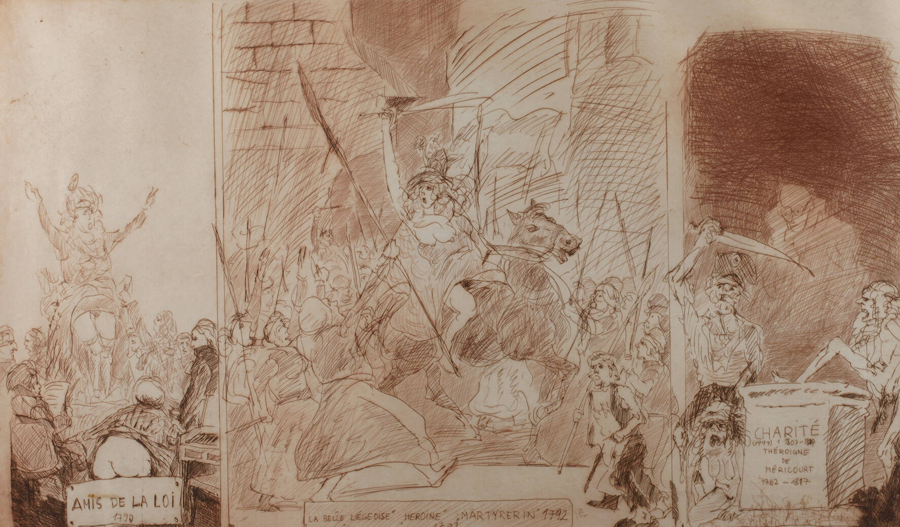 Prof. Alfred Hrdlicka, großformatige Radierung