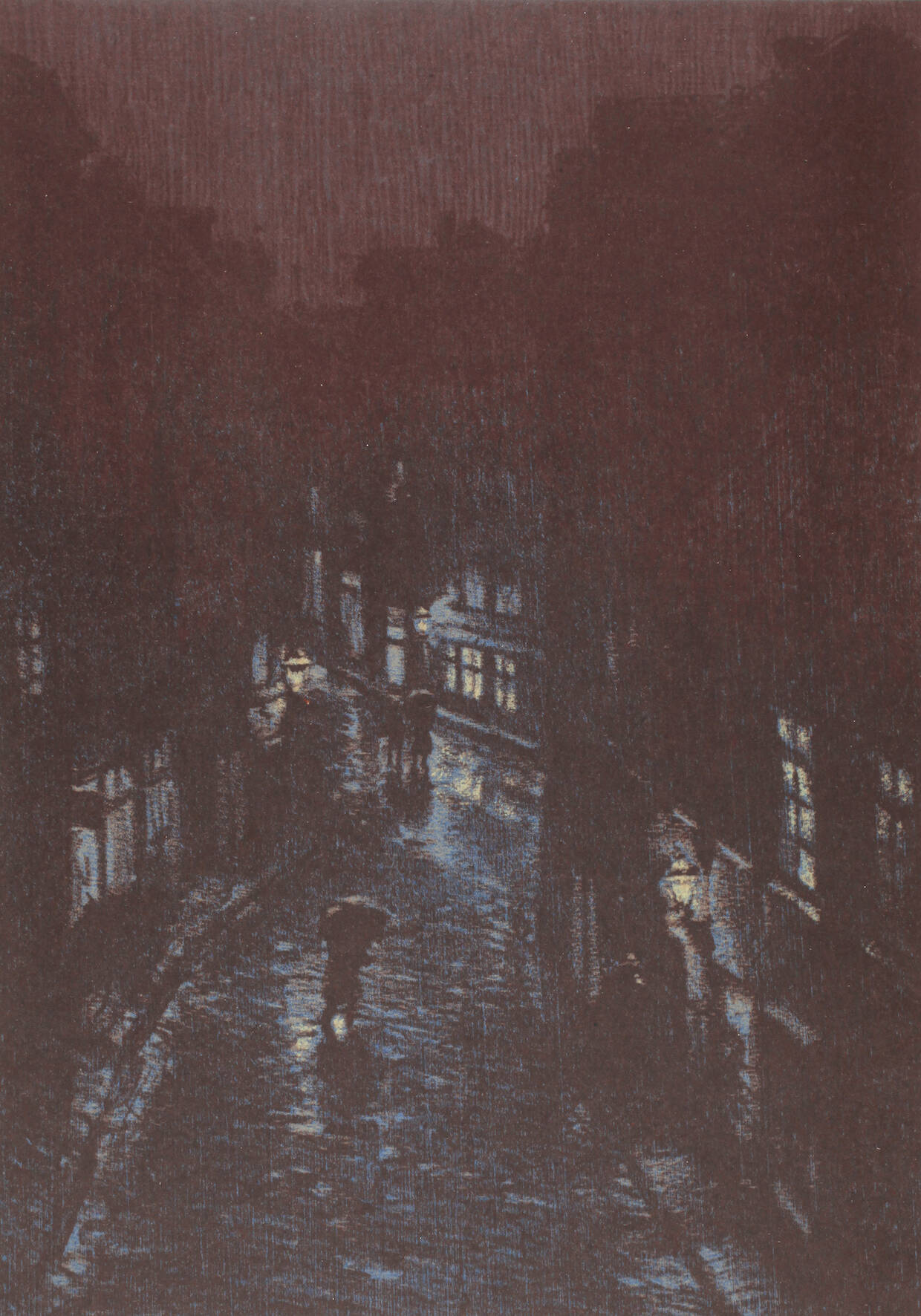 Prof. Friedrich Kallmorgen, Nächtliche Straße