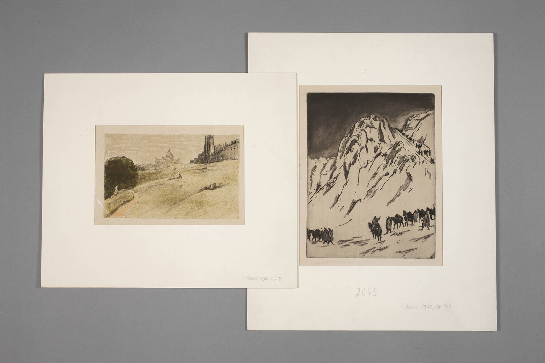 Prof. Emil Orlik, Zwei Graphiken