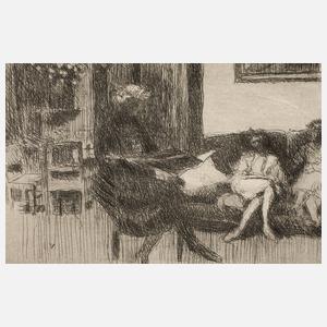 Édouard Vuillard, Interieur mit Canapé