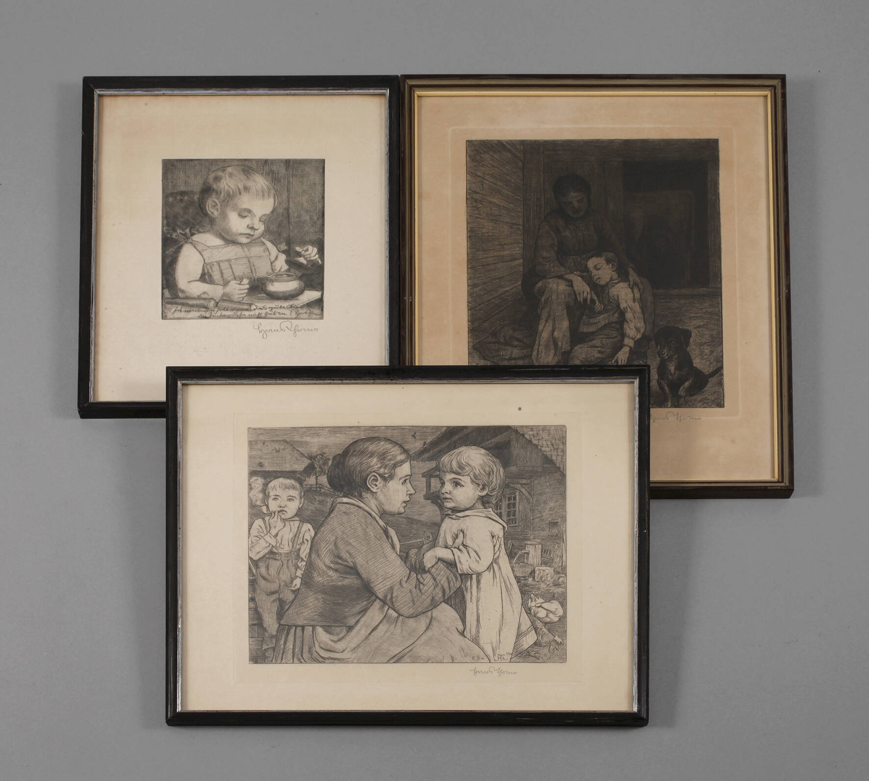 Prof. Hans Thoma, Konvolut Radierungen