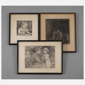 Prof. Hans Thoma, Konvolut Radierungen