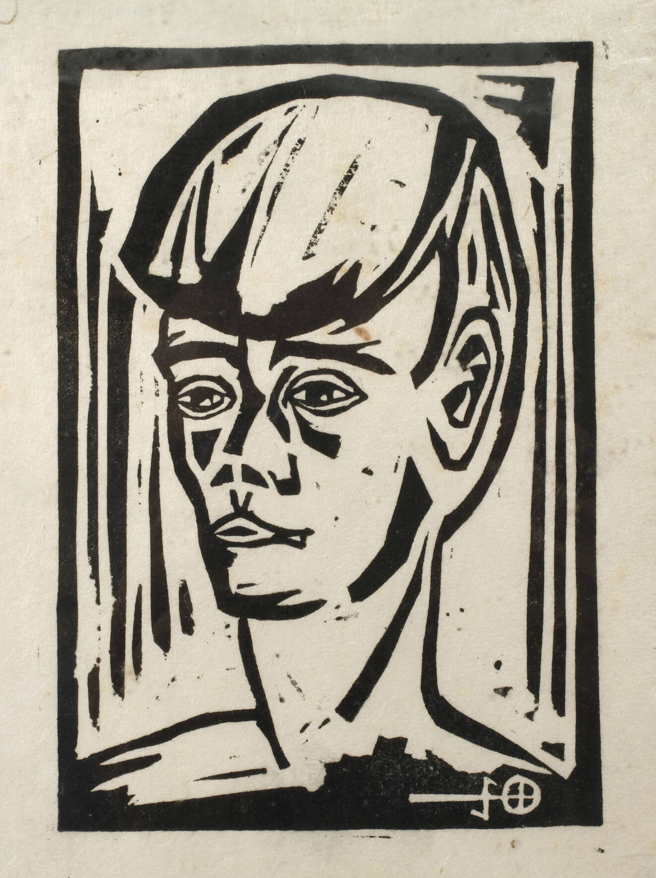 Expressiver Jungenkopf