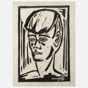 Expressiver Jungenkopf