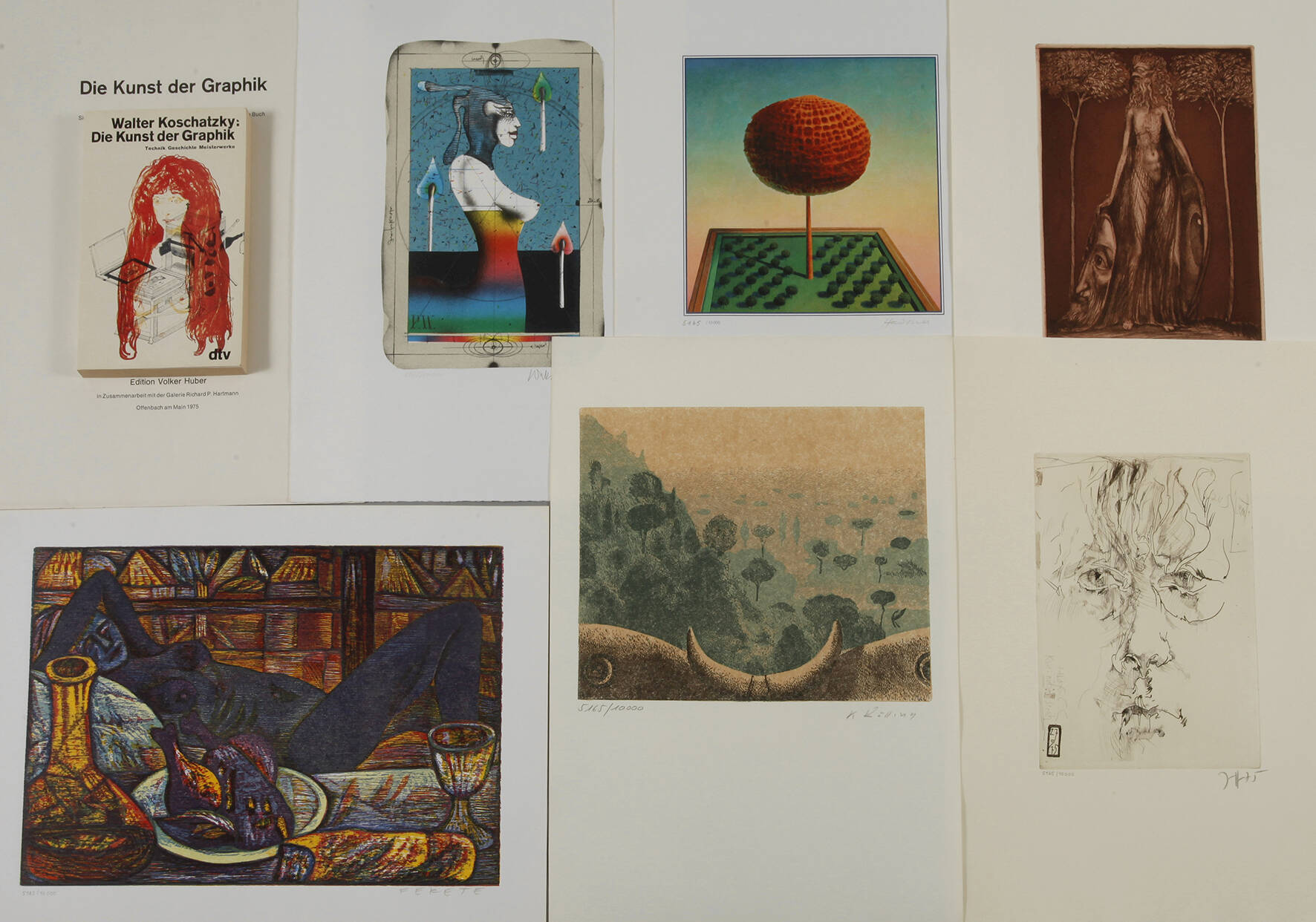 Walter Konschatzy, Die Kunst der Graphik