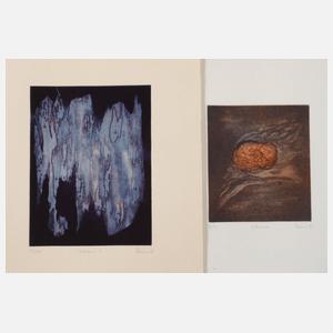 Günter Nimz, Paar Farbradierungen