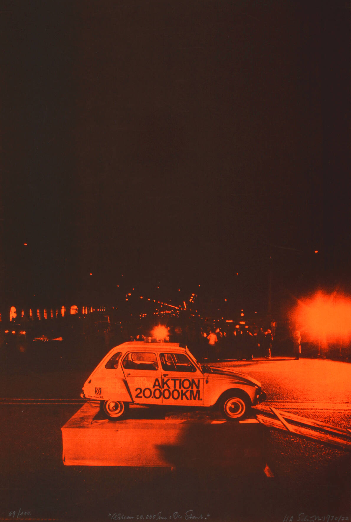 H. A. Schult, "Aktion 20.000 km: Der Start"