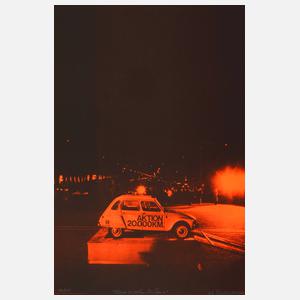 H. A. Schult, "Aktion 20.000 km: Der Start"