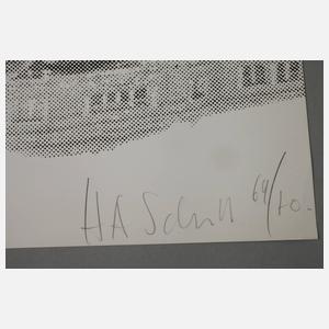 H. A. Schult, "Situation Schackstraße I. Rot"