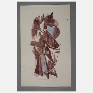 John G. F. von Wicht, "Improvisation blue-brown"