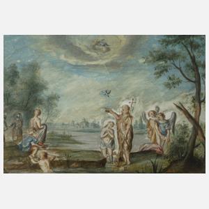 Martin Johann Kremser-Schmidt, attr., Taufe im Jordan