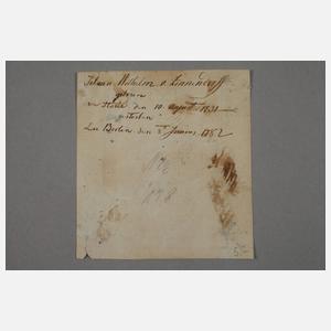 Portrait Johann Wilhelm von Zinnendorf