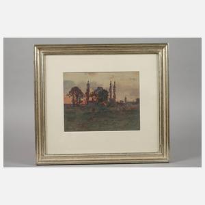 Ferdinand Bassot, Landschaft in der Dämmerung