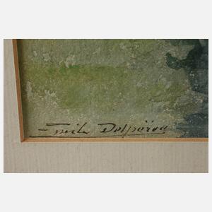 Prof. Émile Delperée, Mühle in Sommerlandschaft