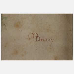 M. Duboy, Junge Liebespaare im Park