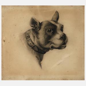 Robert Elliot, attr., Hundeportrait