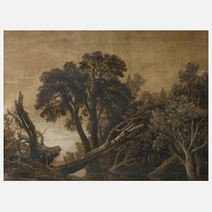 Johann Christian Klengel, attr., Überfluteter Wald
