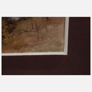 Charles Euphrasie Kuwasseg, Haus im Gebirge