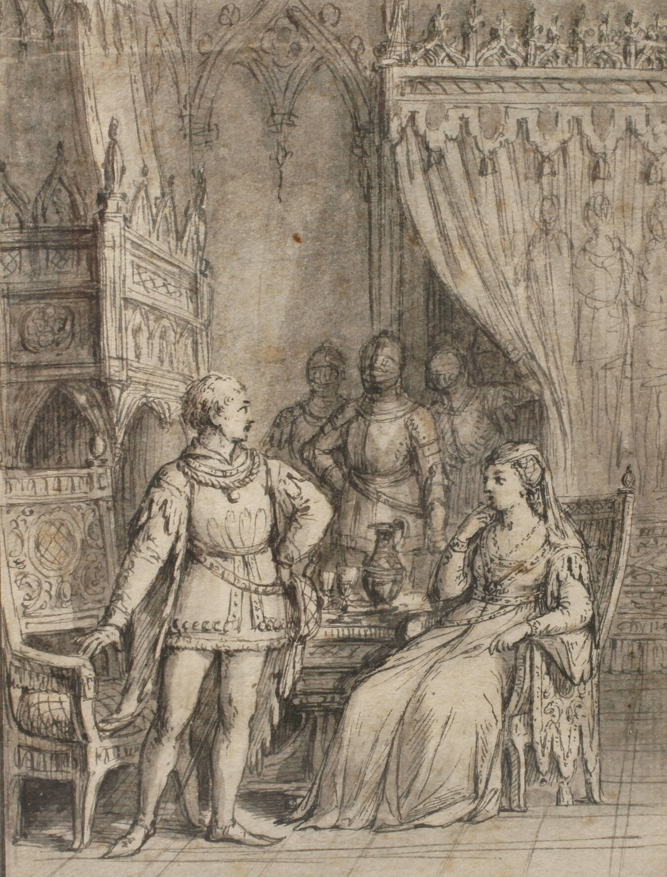 Johann M. Mettenleiter attr., Illustrationsentwurf