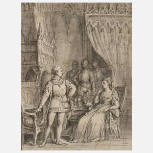 Johann M. Mettenleiter attr., Illustrationsentwurf