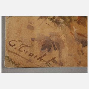 Ercole Trachel, Italienische Landschaft