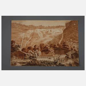 Zwei Landschaftszeichnungen