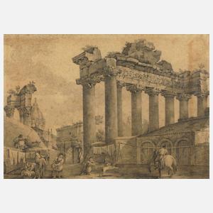 Ruine des Concordiatempels in Rom