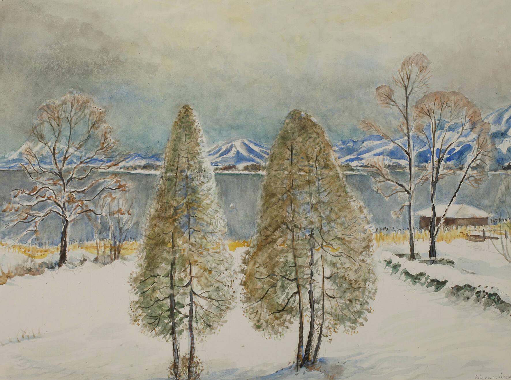 Eugen Croissont, Winterliche Landschaft