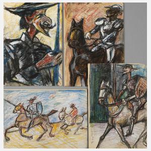 Arthur Degner, attr., Serie zu "Don Quijote"
