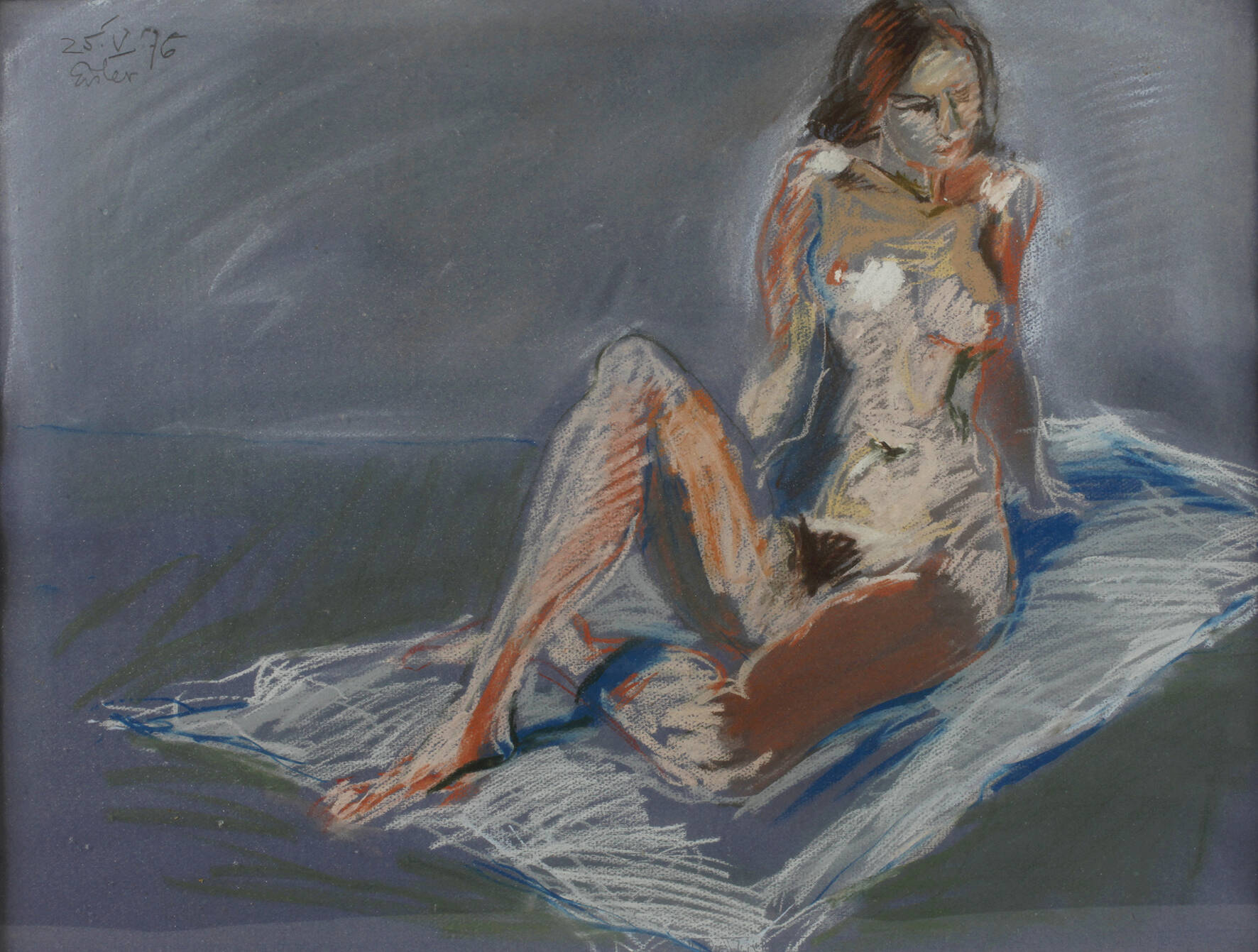 Georg Eisler, Sitzender Damenakt