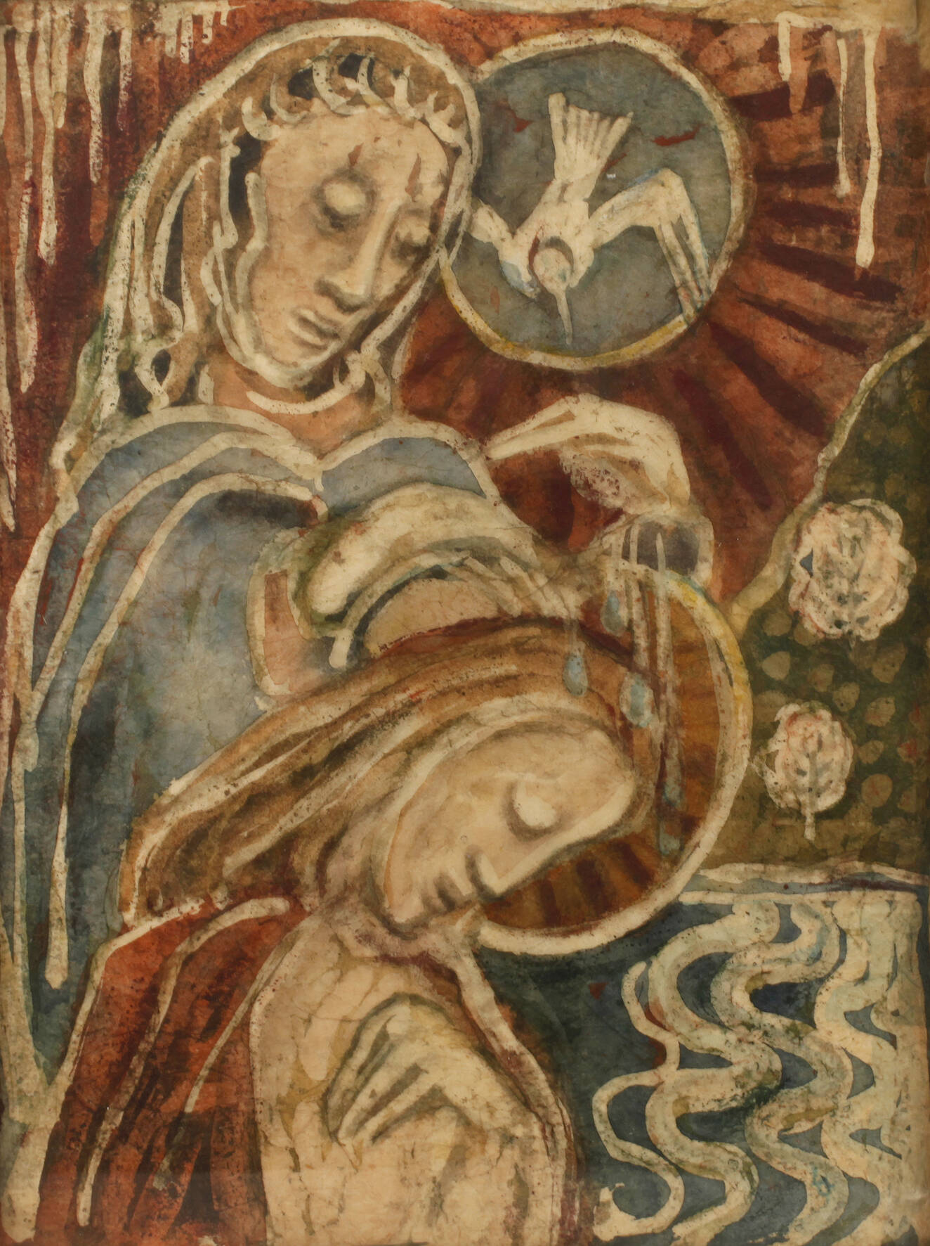 Lilly Gilgenberg-Stephan., attr., Taufe Jesu