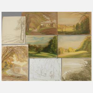 Eugen Haller, Konvolut Zeichnungen