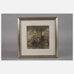 Willy Heier, attr., Frankfurter Gartenwirtschaft