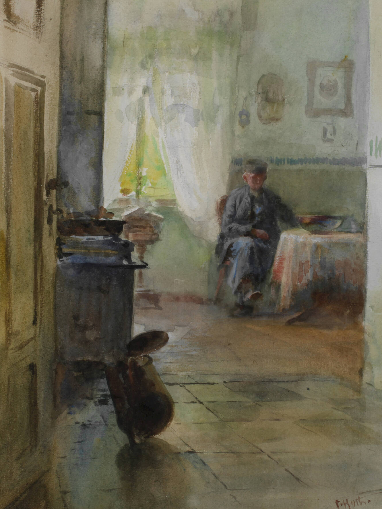 Prof. Franz Huth, "In der Küchenstube"