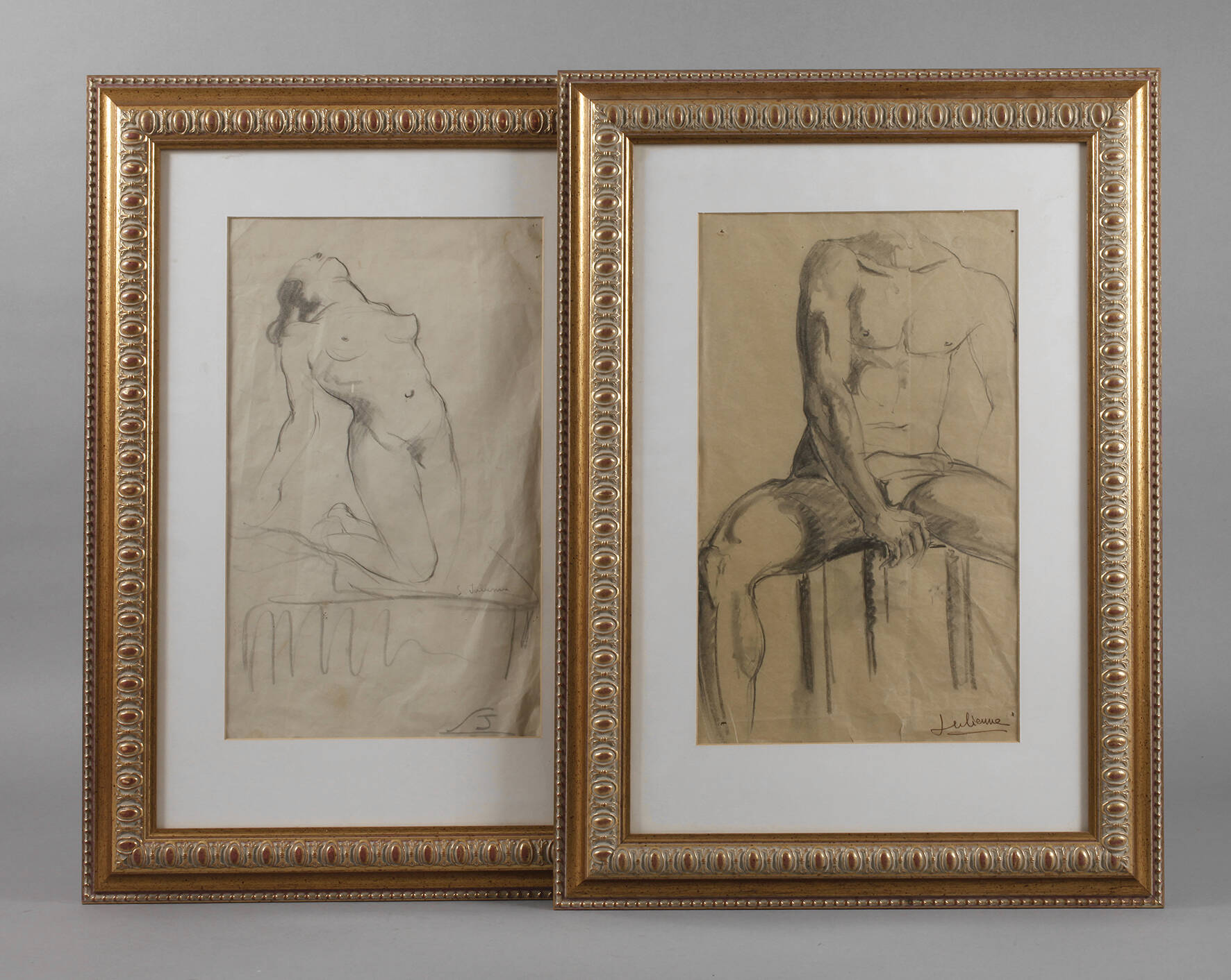 S. Julienne, Paar Aktzeichnungen