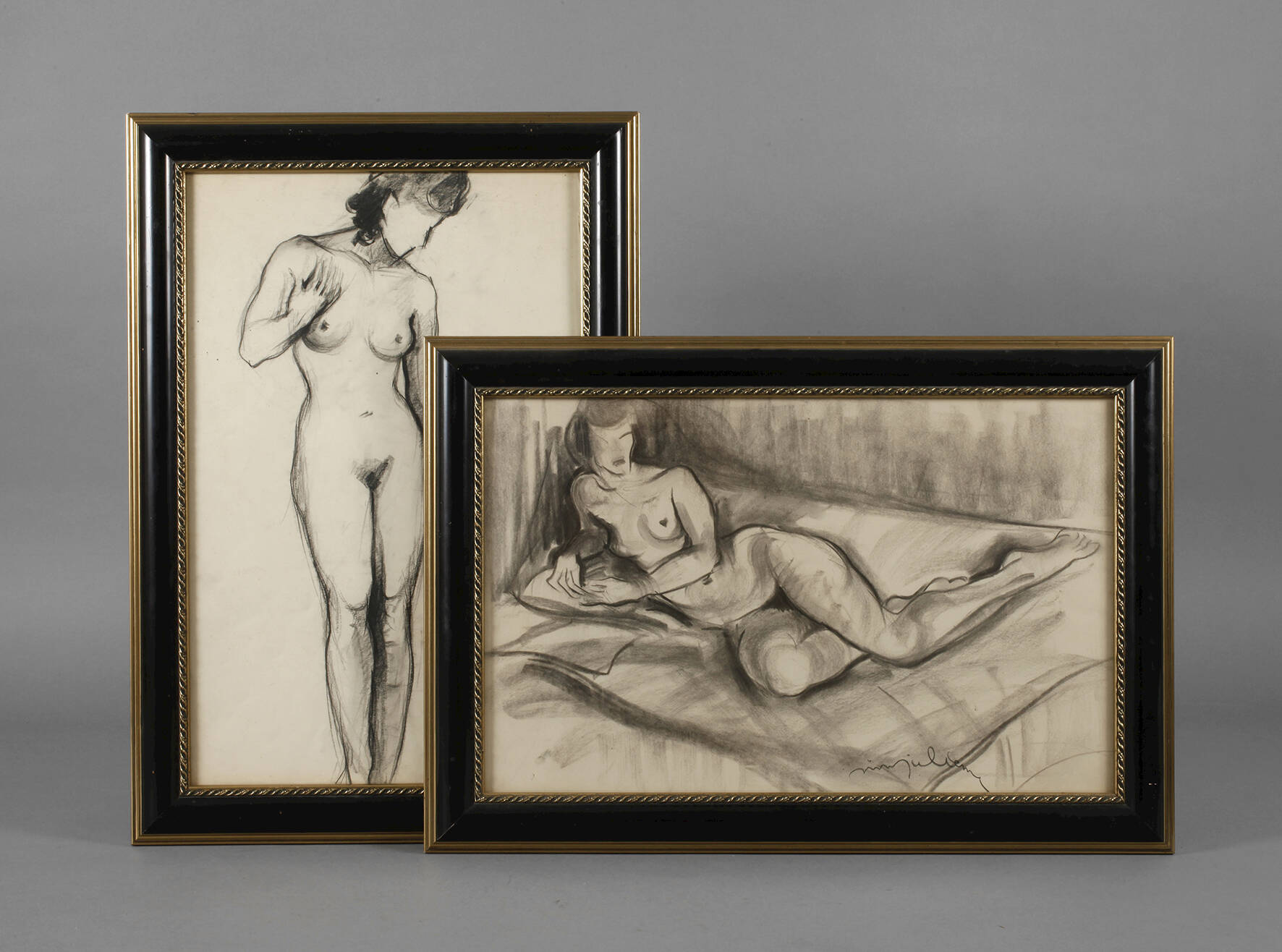 S. Julienne, Paar Aktzeichnungen