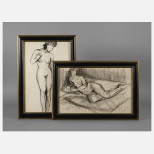 S. Julienne, Paar Aktzeichnungen